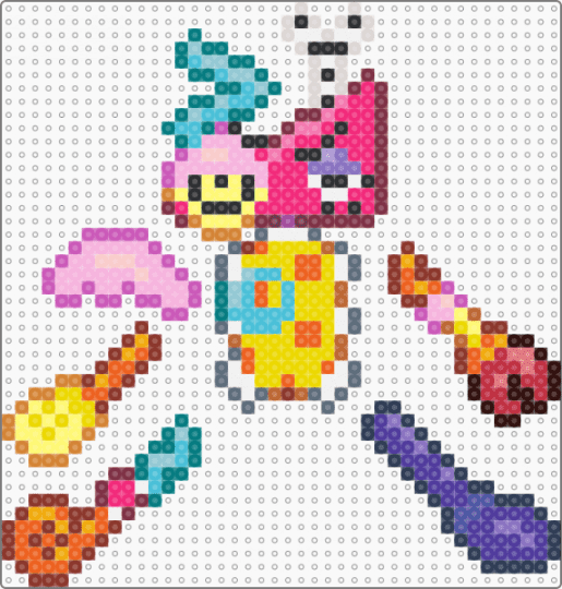 Zooble Ragdoll - pink,orange,brown,colorful