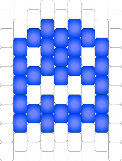 Pacman Blue Glow Ghost - white,blue