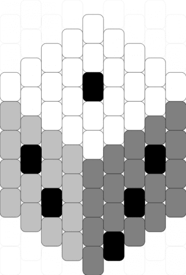 Dice Charm - gray,beige