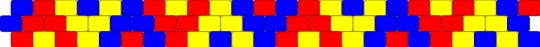 Weird Primary Color Triangle Peyote - 