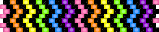 Previous Pattern But Glowing - black,orange,green,purple,colorful