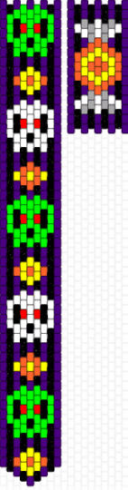 Spooky Tie - purple,green