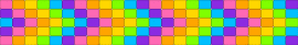 Rainbow Arrow Ladder Stitch - orange,green,purple,colorful