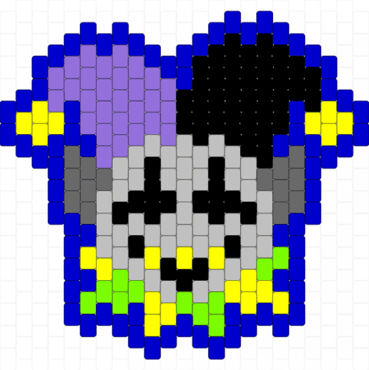 Jevil Charm - purple,beige