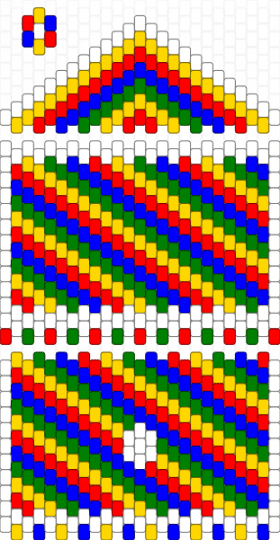 Silly Little Kidcore-ish Striped Bag!! - yellow,purple,red,kidcore,colorful,stripes,green,blue,white