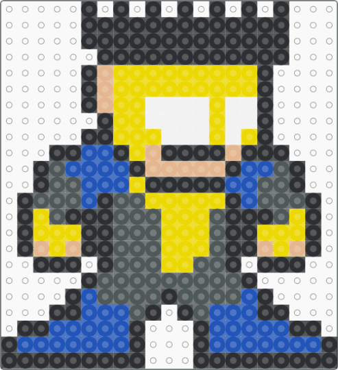 Mark Grayson (Invincible) - Mega Man Style - yellow,pink,blue,invincible,superhero