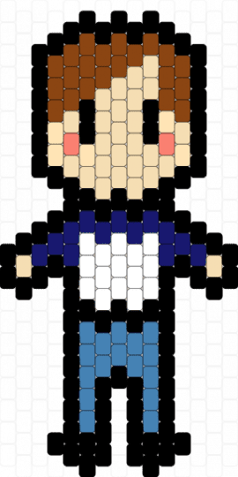 Bill Denbrough - beige, black, blue, red