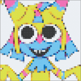 Yatta dandy's world - white,pink,light blue,yellow,characters