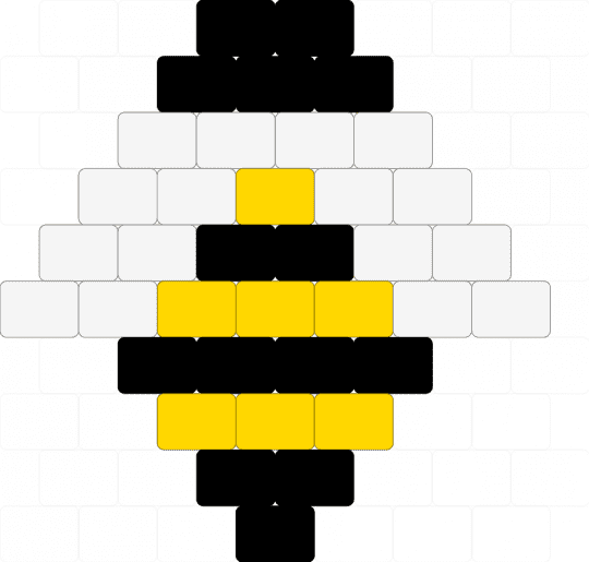 Buzz - bee,animal,charm,insect,white,yellow