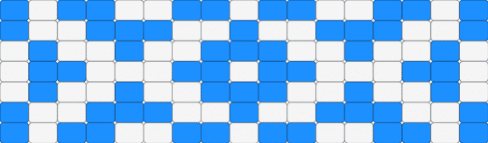 Bracelet (White blue) - light blue, white