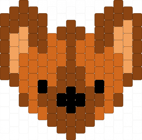 striped hyena - red,orange,hyena,striped hyena,kandi,i love hyenas