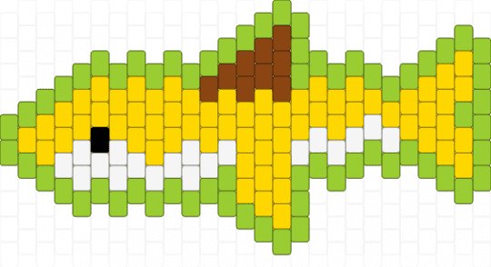 Banana shark - green,yellow