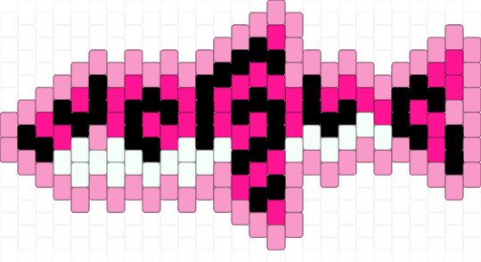 Pink and black swirl shark - pink