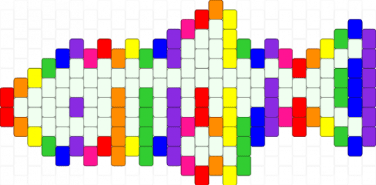 Rainbow skeleton shark white - white,purple,green
