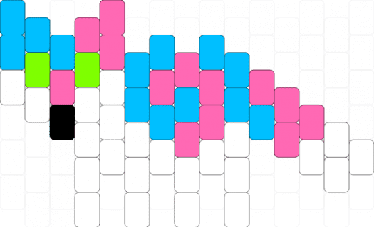 Trans pride wolf - light blue,pink