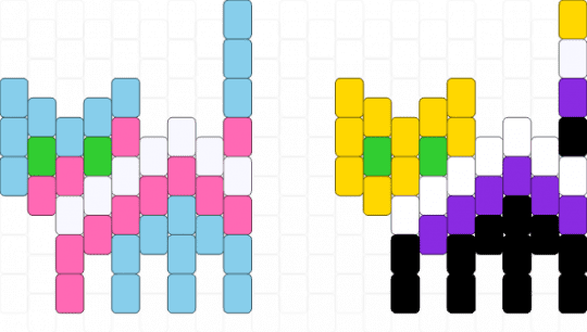 Trans and nb pride kitties! - light blue,pink,yellow