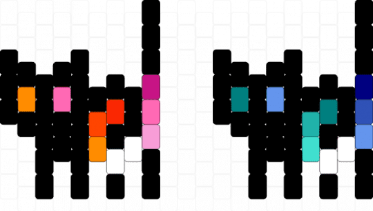 Gay and lesbian pride cats - black,pink,teal,light blue