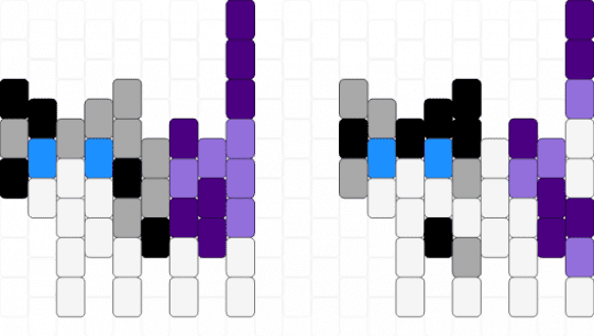 Asexual pride kitties - beige,purple