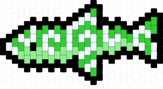 Green and white swirl shark - green, teal