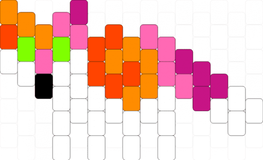 Lesbian pride wolf - white,orange,pink
