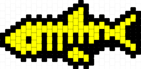yellow skeleton shark charm - black,yellow