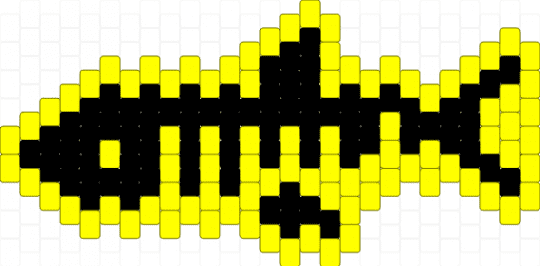 Yellow  skeleton shark - yellow,black