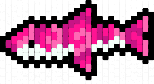 Pink swirl shark 2 - pink