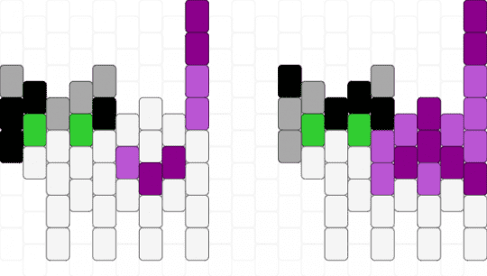 asexual pride cats 6 - white,pink