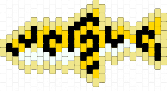 Yellow and black swirl shark - yellow