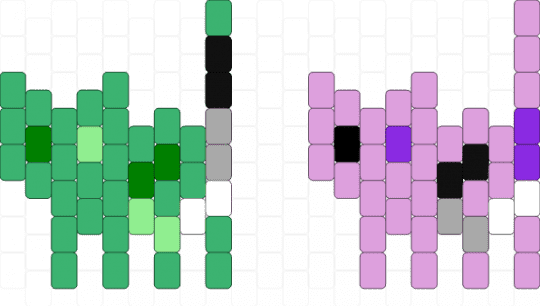 Asexual & Aromantic cats!!! - green,pink