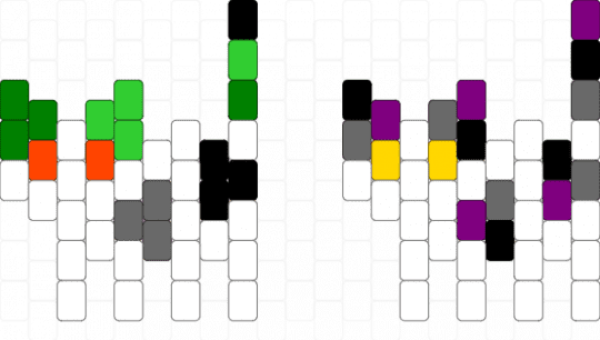 aromantic and  asexual pride cats - white,green,gray,pink