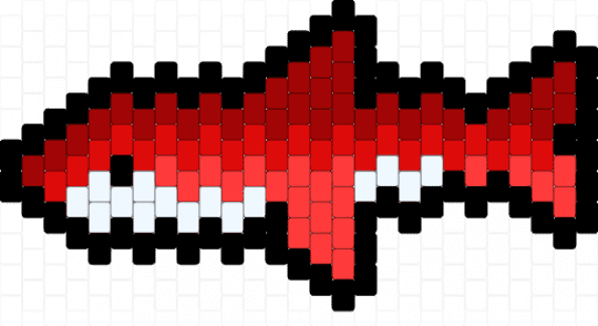 Red shark charm - red