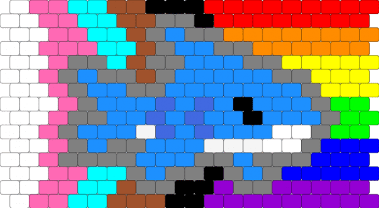 shark pride flag1 - light blue,red,purple,colorful