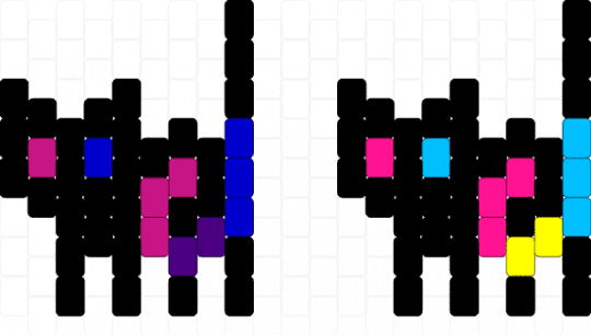 Bi & pan pride cats - black,pink,purple