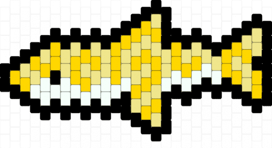 Yellow swirl shark charm - yellow