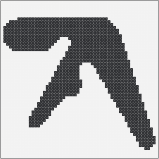 aphex twin logo - white,black