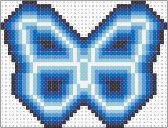 Glowing Butterfly - blue,light blue,insect,animal,cute,pretty,neon,wings,trippy