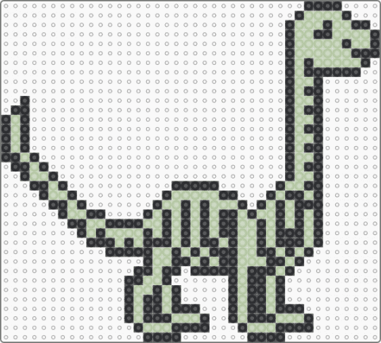 Skelly Dino - dinosaur,animal,halloween,holiday,spooky,black,beige,skeleton,bones,glow,glow in the dark,easy,simple