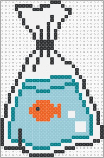 Fish in a Bag - aquarium,animal,light blue,fish,goldfish,fishy,pet