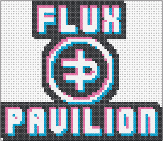 Glitched Flux Pavilion - flux pavilion,logo,electronic,music,pink,light blue,dj,dubstep,artist,edm,glitched,trippy