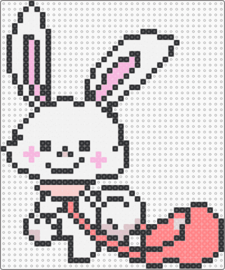 Wish Me Mell - white,red,bunny,cute,rabbit,character,animal,bag