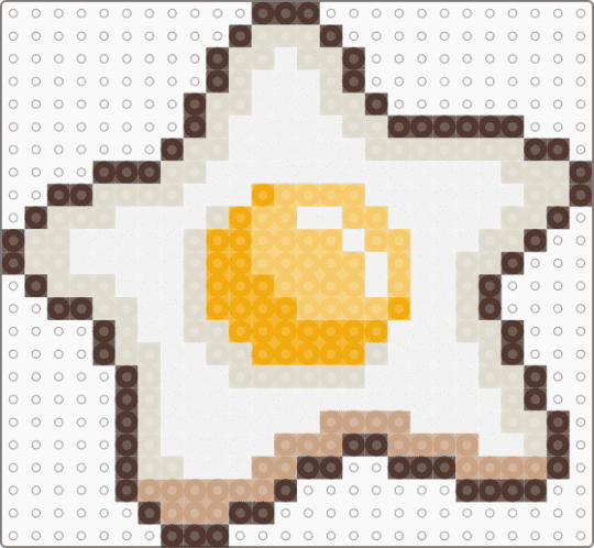 Star Fried Egg - egg,food,scifi,brown,beige,funny,space,sunny side up,silly,breakfast