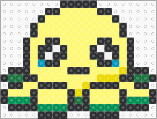 Sad Octopus - sea,aquatic,kawaii,animal,yellow,sad,cute,jellyfish,ocean