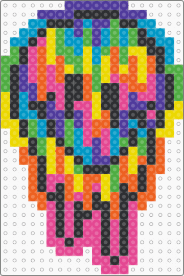 Trippy Melted Smile - smiley,drippy,psychedelic,smile,colorful,orange,pink,rainbow,happy,face