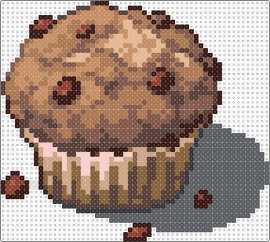 Chocolate Chip Muffin - brown,tan,food,treat,dessert,sweet,yummy,cocoa