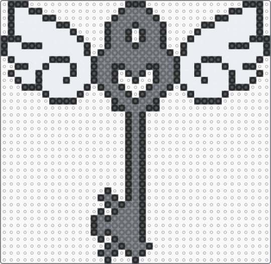 Harry Potter Flying Key - gray,white,cotdkeys