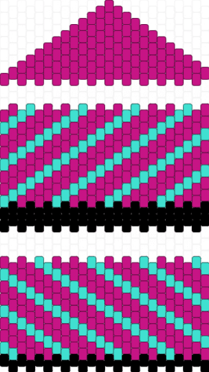 Small Purse - pink,light blue
