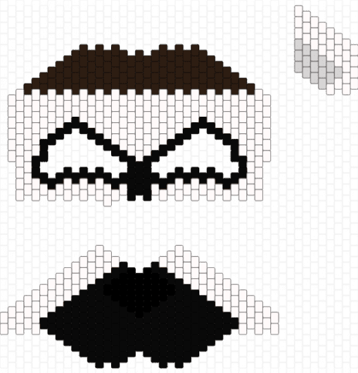 Lemur mask for your_local_lemur_therian (but anyone can use) - white