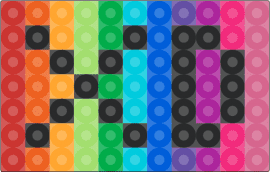XD Scene - pink,orange,green