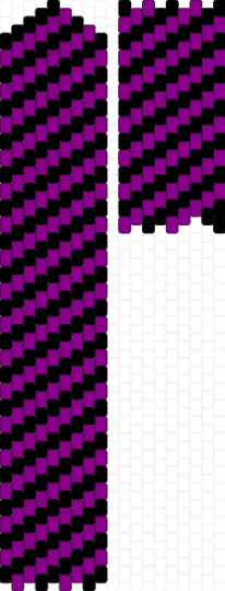 Black and purple tie - black,pink